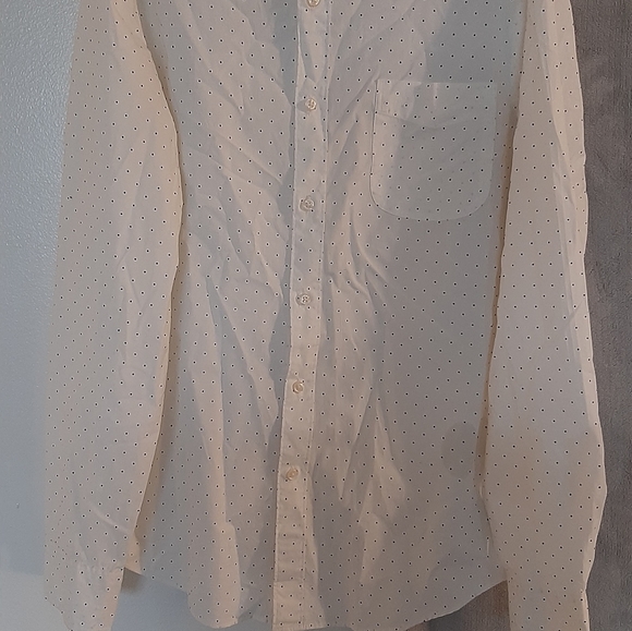 J CREW SLIM STRETCH SECRET WASH SHIRTING.98% ORGANIC COTTON.SZ::M MINI DOTS. - Picture 7 of 8